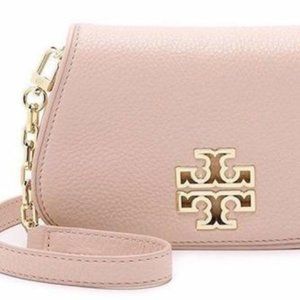 Tory Burch Britten Crossbody Bag in Light Oak
